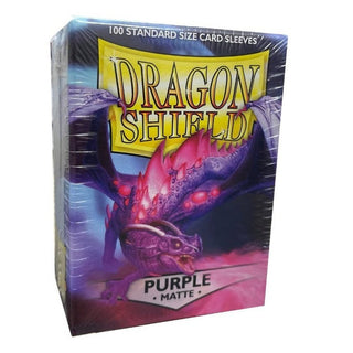 Purple Matte Dragon Shield Card Sleeves for TCG