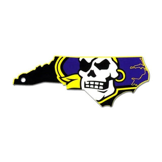NCAA East Carolina Pirates Metal Super Magnet- State Logo