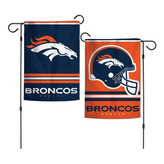 Garden Flag: Denver Broncos - 2 sided 12" X 18"