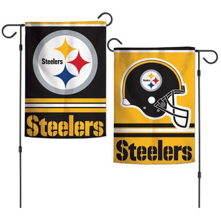 Garden Flag: Pittsburgh Steelers - 2 sided 12" X 18"