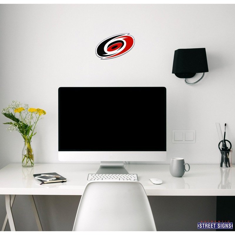 Carolina Hurricanes STEEL Inch NHL Logo Sign