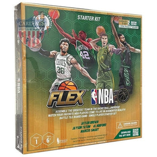 FLEX NBA is the very first augmented reality (AR) board game that fuses professional sports with the latest in digital technology. Created in partnership with the NBA & NBAP, FLEX NBA lets fans play as their favorite NBA players, using each player's FLEX "superpowers" to take down opponents!