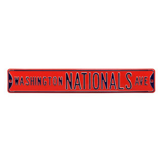 Street Sign: Washington Nationals - Red